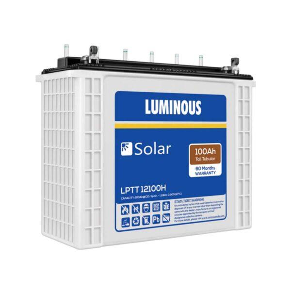 Luminous Solar 100 Ah Tubular Battery- Ujjawal Solar